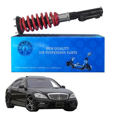Mercedes W221 Air Spring To Coil Spring Coversion Kit z reklamami i regulowalnym wstrząsem zawieszenia powietrznego