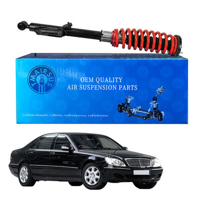 Z tyłu Mercedes W220 Air Spring To Coil Spring Coversion Kit z ogłoszeniami i regulowalnym wstrząsem sprężynowym