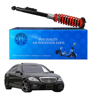 Zestaw pokrycia sprężyny z wiązką sprężynową z tyłu Mercedes W221 Air Spring To Coil Spring Cover Kit z reklamami i regulowanymi